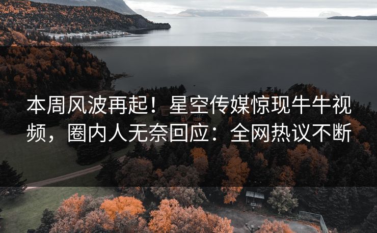 本周风波再起！星空传媒惊现牛牛视频，圈内人无奈回应：全网热议不断